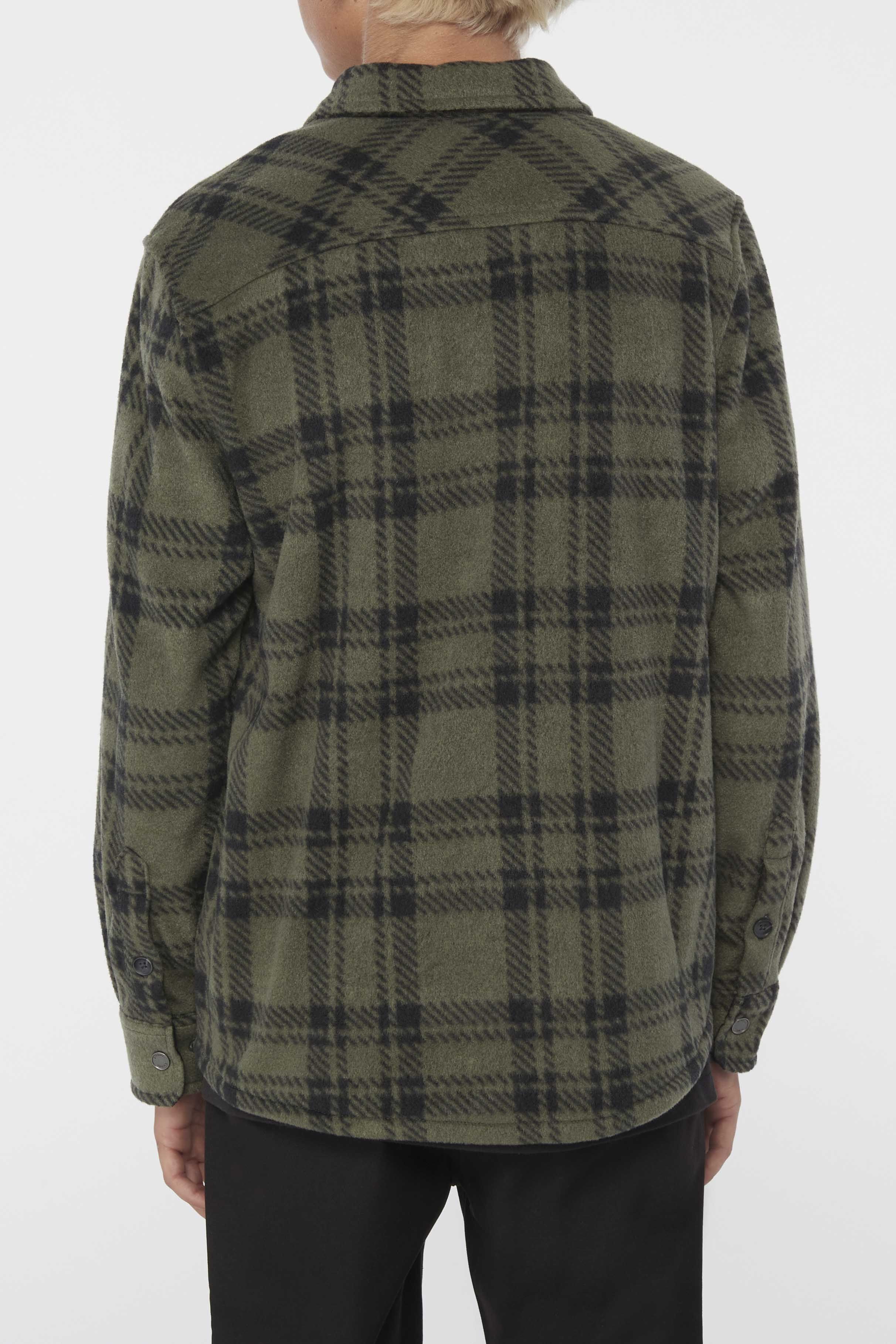 BOY'S GLACIER PLAID SUPERFLEECE FLANNEL SHIRT sold by O'Neill product image thumbnail 2