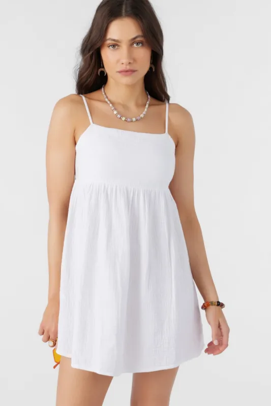 HADIA CRINKLE DOUBLE GAUZE MINI DRESS sold by O'Neill