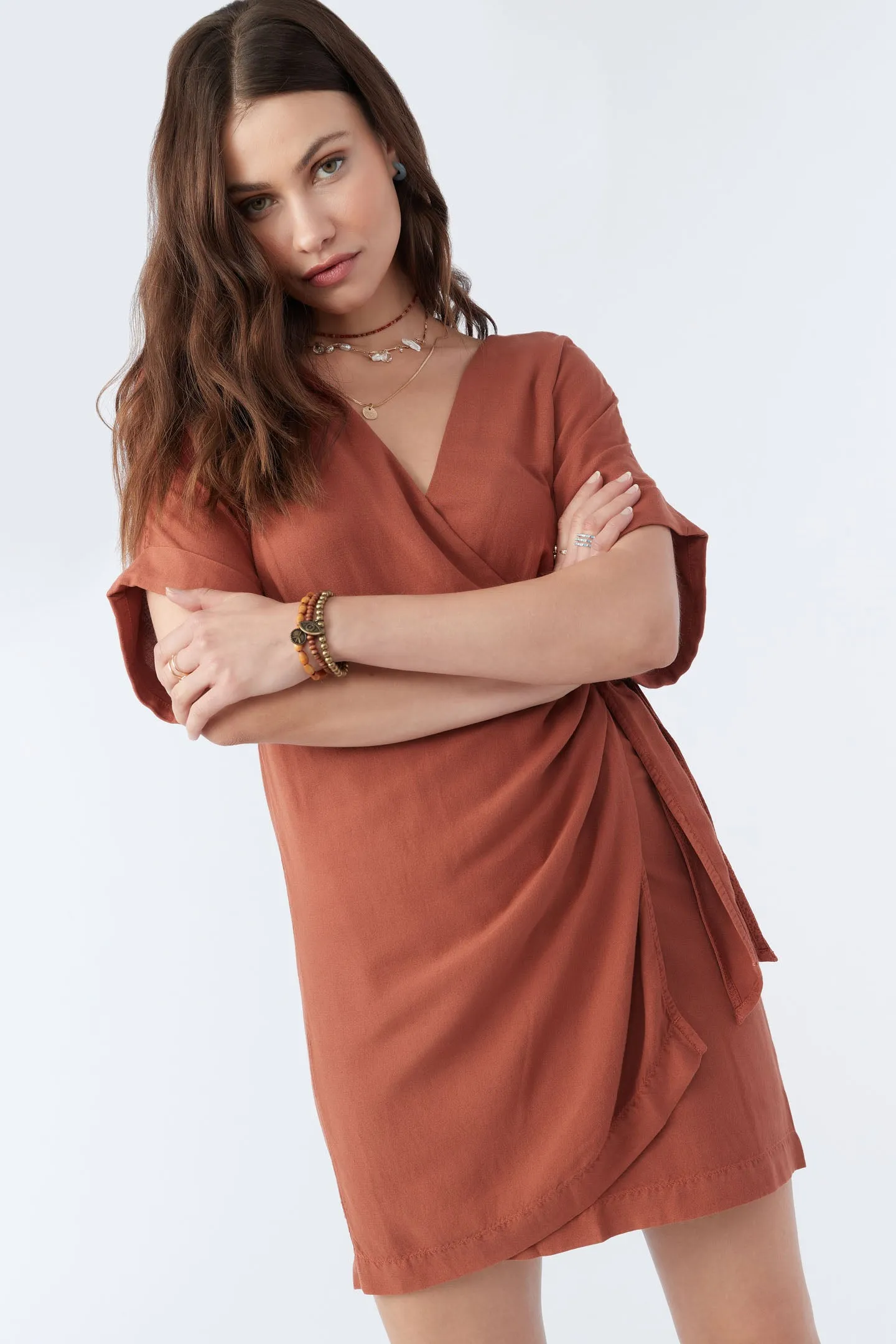 EMILEE WRAP SHORT DRESS sold by O'Neill product image thumbnail 3