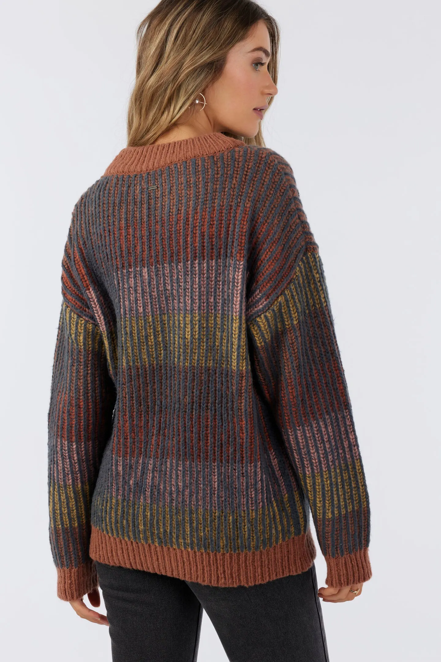 BILLIE STRIPE MOCKNECK OVERSIZED SWEATER sold by O'Neill product image thumbnail 4