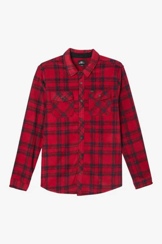 GLACIER PLAID SUPERFLEECE FLANNEL SHIRT sold by O'Neill