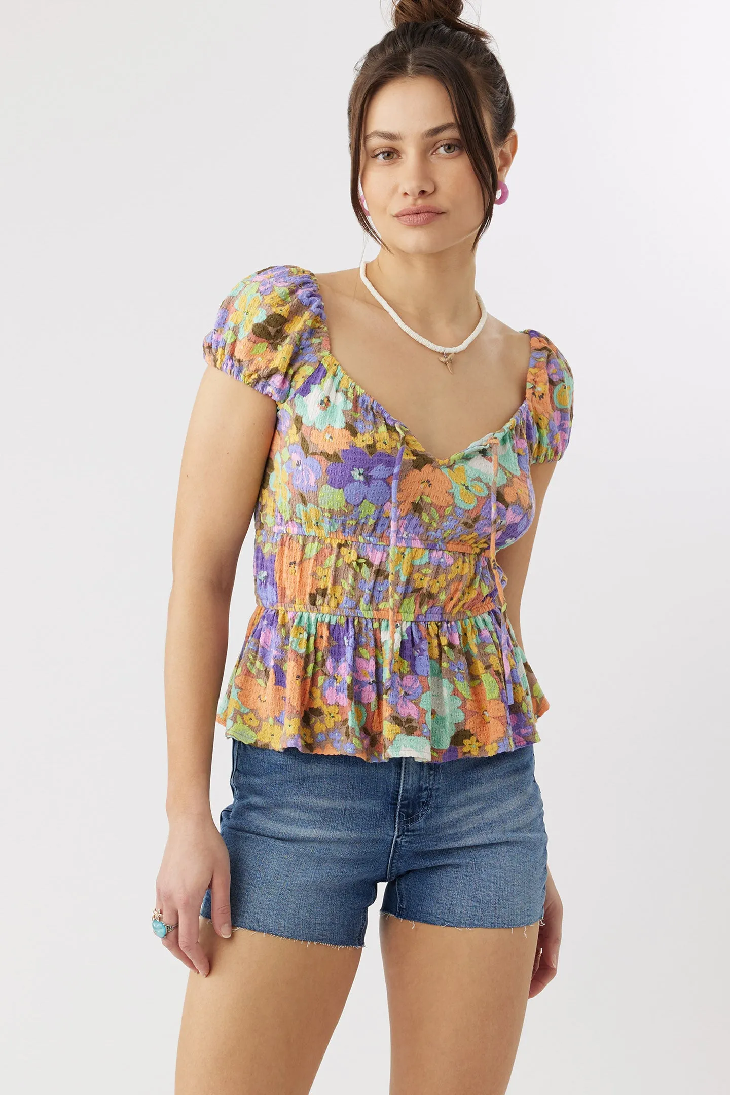RAJA MULTI FLORAL TOP sold by O'Neill product image thumbnail 2