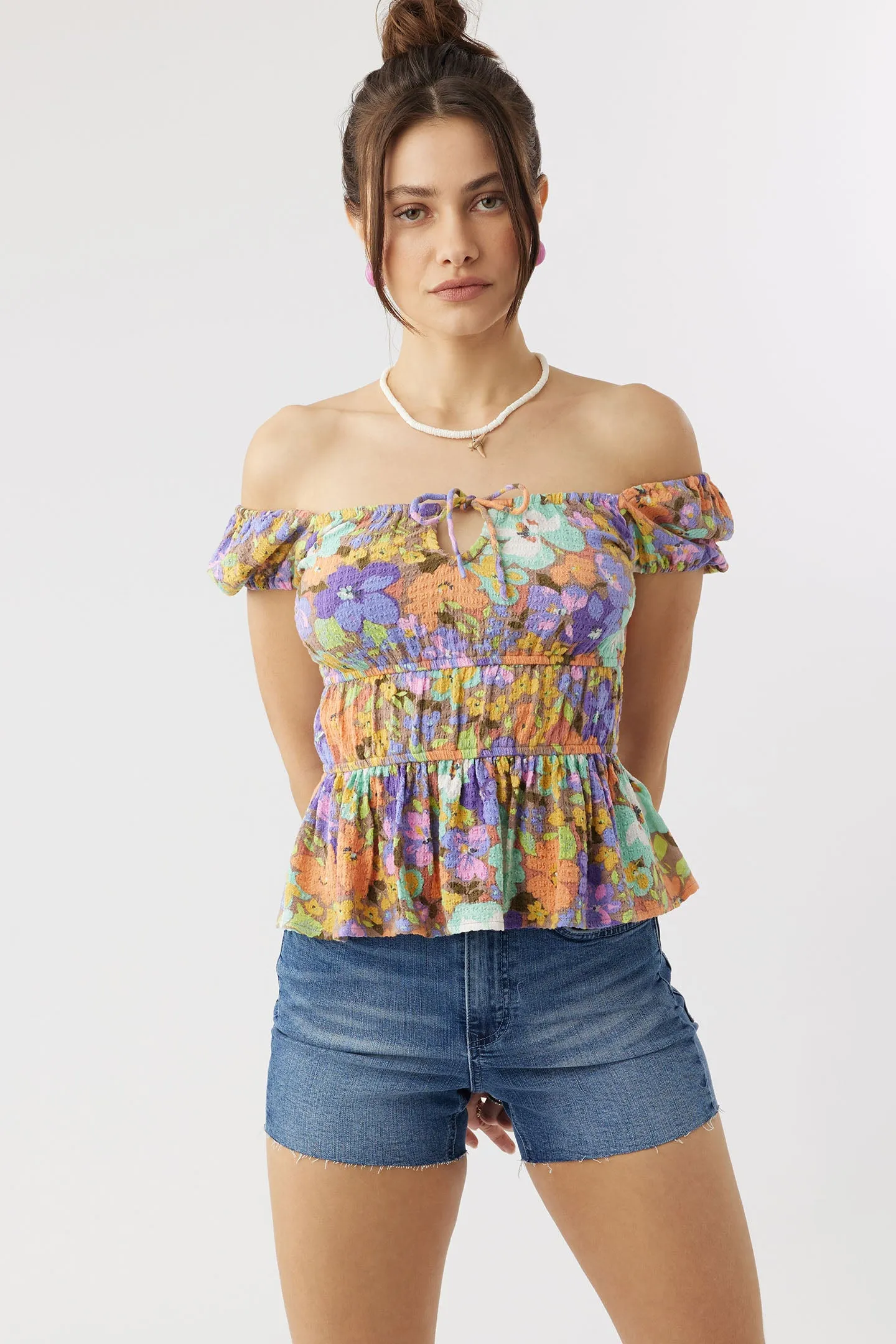 RAJA MULTI FLORAL TOP sold by O'Neill product image thumbnail 5
