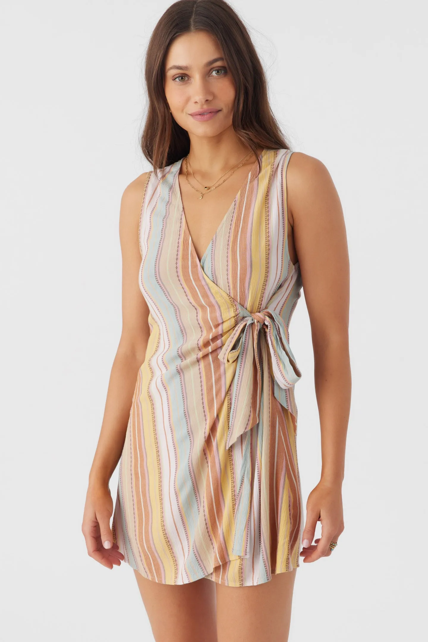 MAIZIE STRIPE WRAP MINI DRESS sold by O'Neill product image thumbnail 4