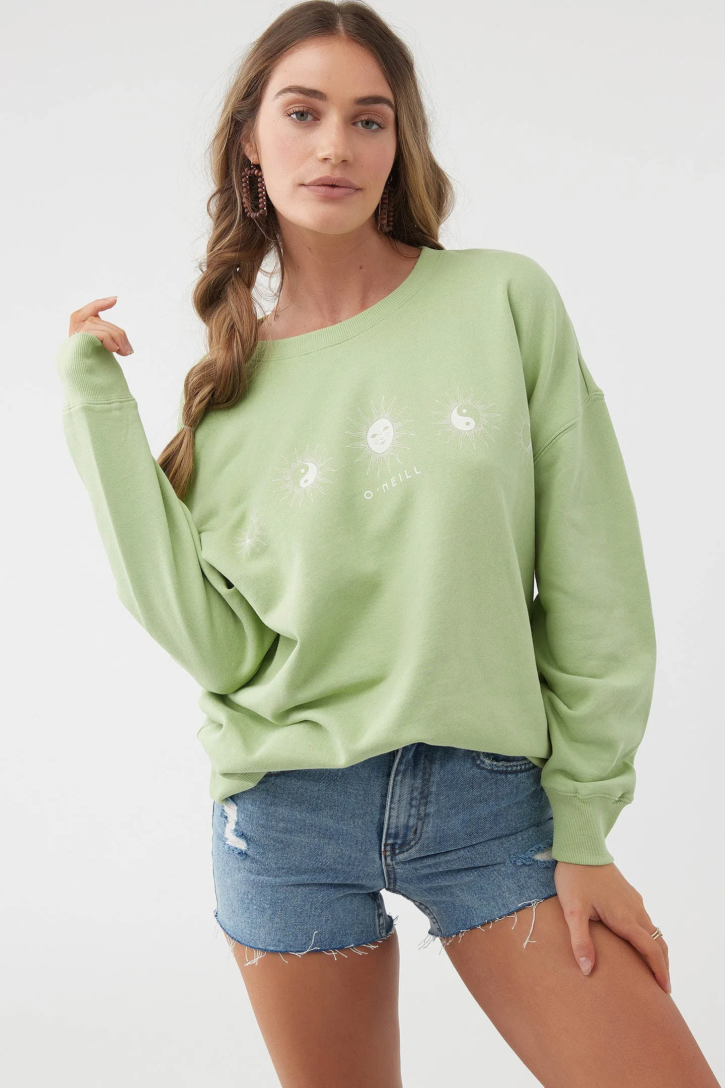 CHOICE CREWNECK OVERSIZED-FIT FLEECE PULLOVER sold by O'Neill