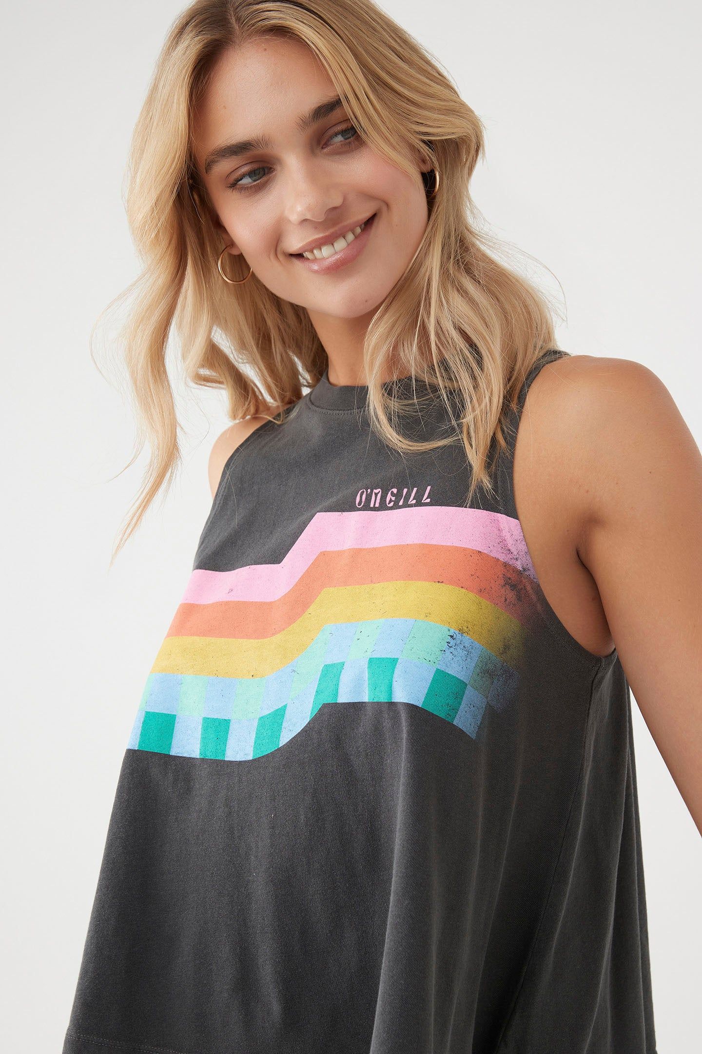 CHECK YA LATER TANK sold by O'Neill product image thumbnail 5
