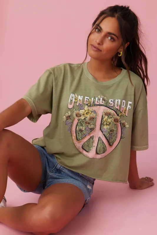 PEACE FLOWER TEE sold by O'Neill