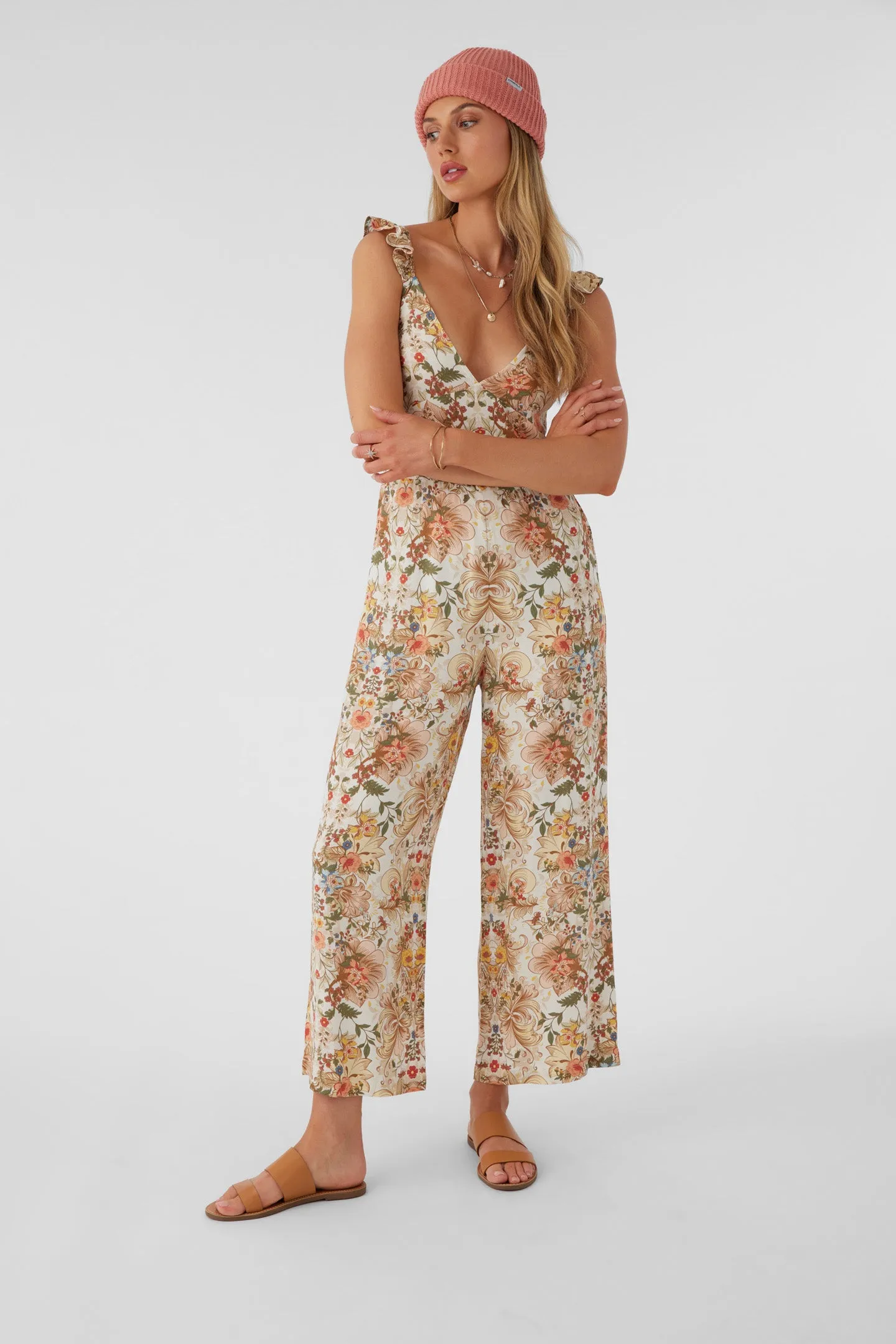 MONYCA SOFIA FLORAL FLUTTER TANK JUMPSUIT sold by O'Neill product image thumbnail 3