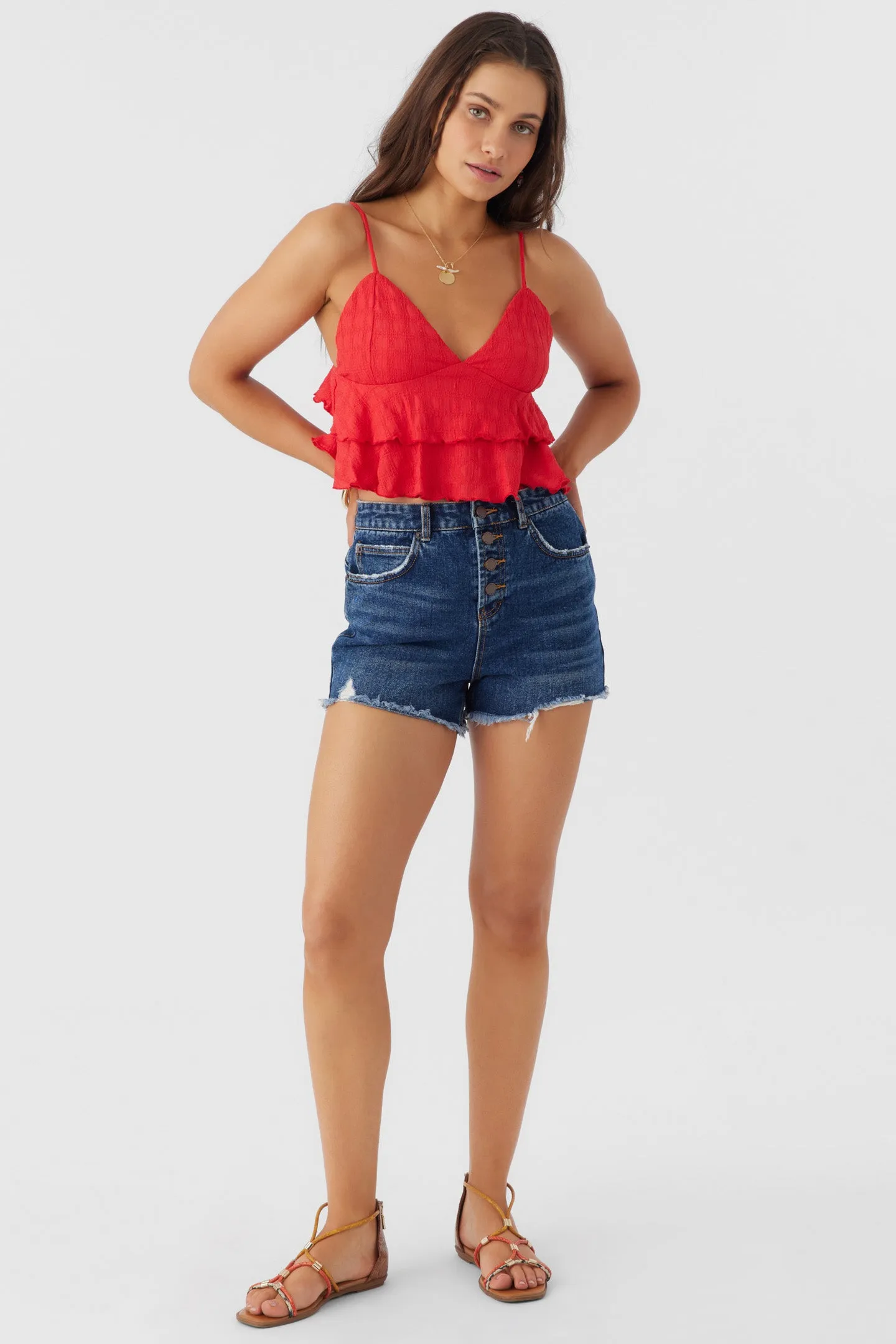 CHLOEY TEXTURED KNIT TIERED TANK TOP sold by O'Neill product image thumbnail 4