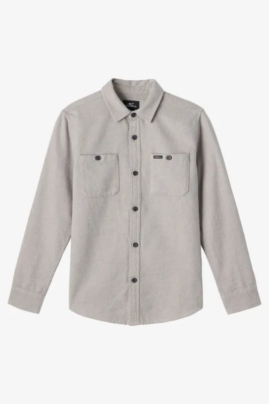 BOY'S BREAKWATER SOLID FLANNEL SHIRT sold by O'Neill