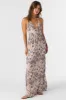 ANNALISA PALMER PRINT HALTER MAXI DRESS sold by O'Neill