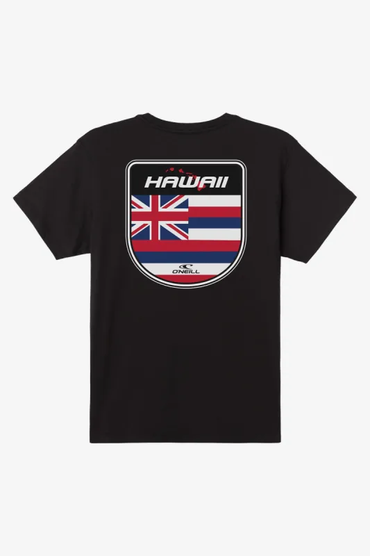 HAWAII BADGE STANDARD FIT TEE sold by O'Neill