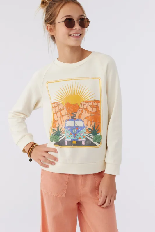 GIRL'S LILLIA OVERSIZED FLEECE PULLOVER sold by O'Neill