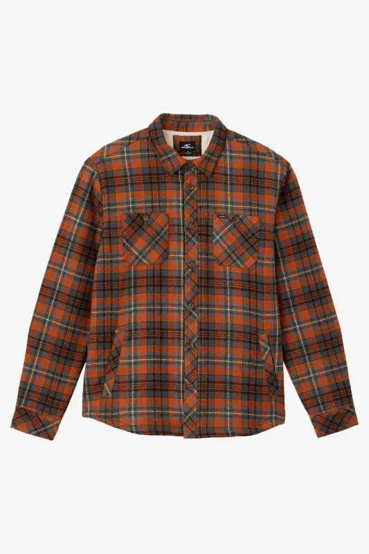 REDMOND FLANNEL HIGH PILE LINED JACKET sold by O'Neill