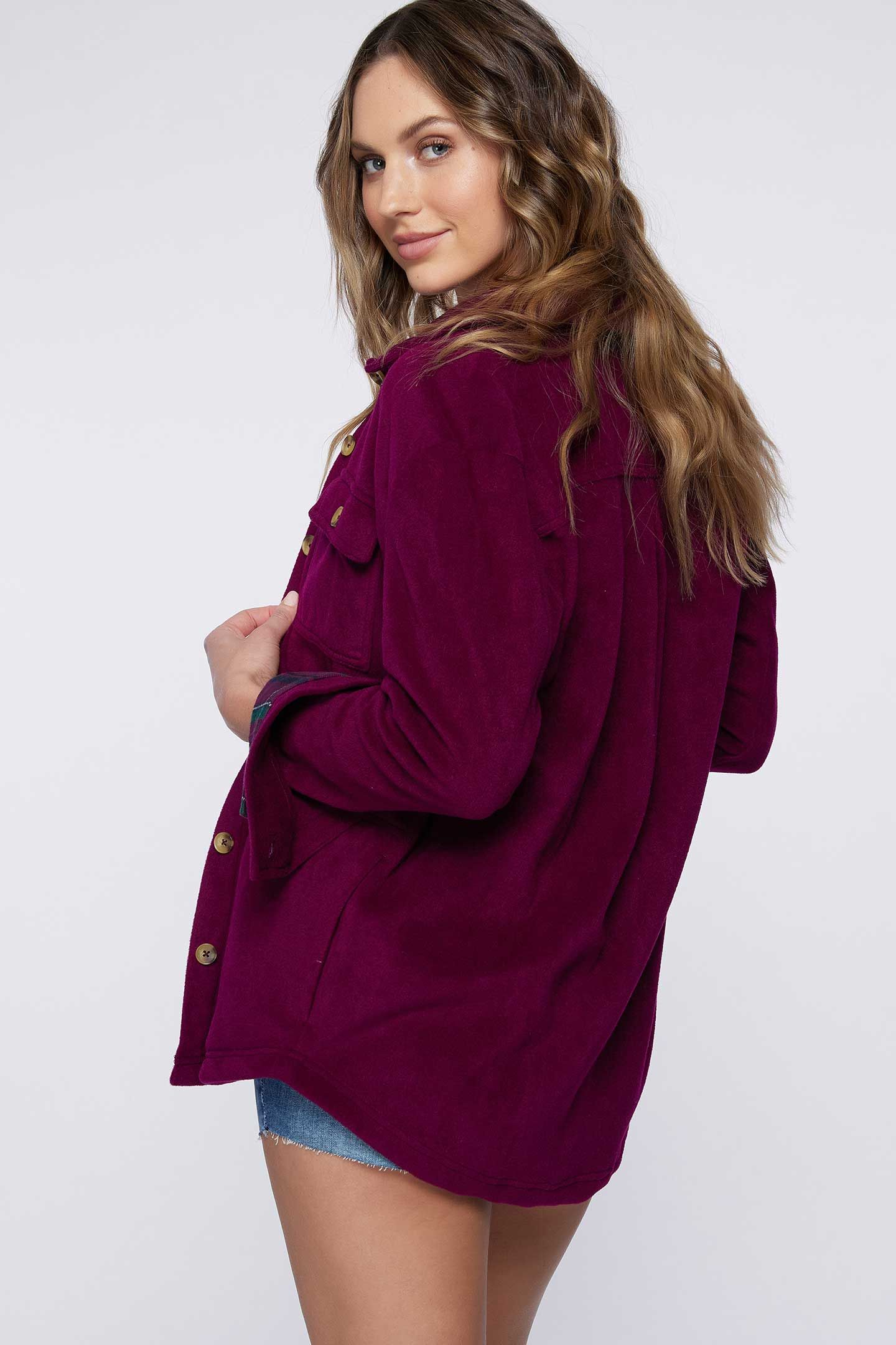 COLLINS SOLID SUPERFLEECE SHIRT JACKET sold by O'Neill product image thumbnail 2