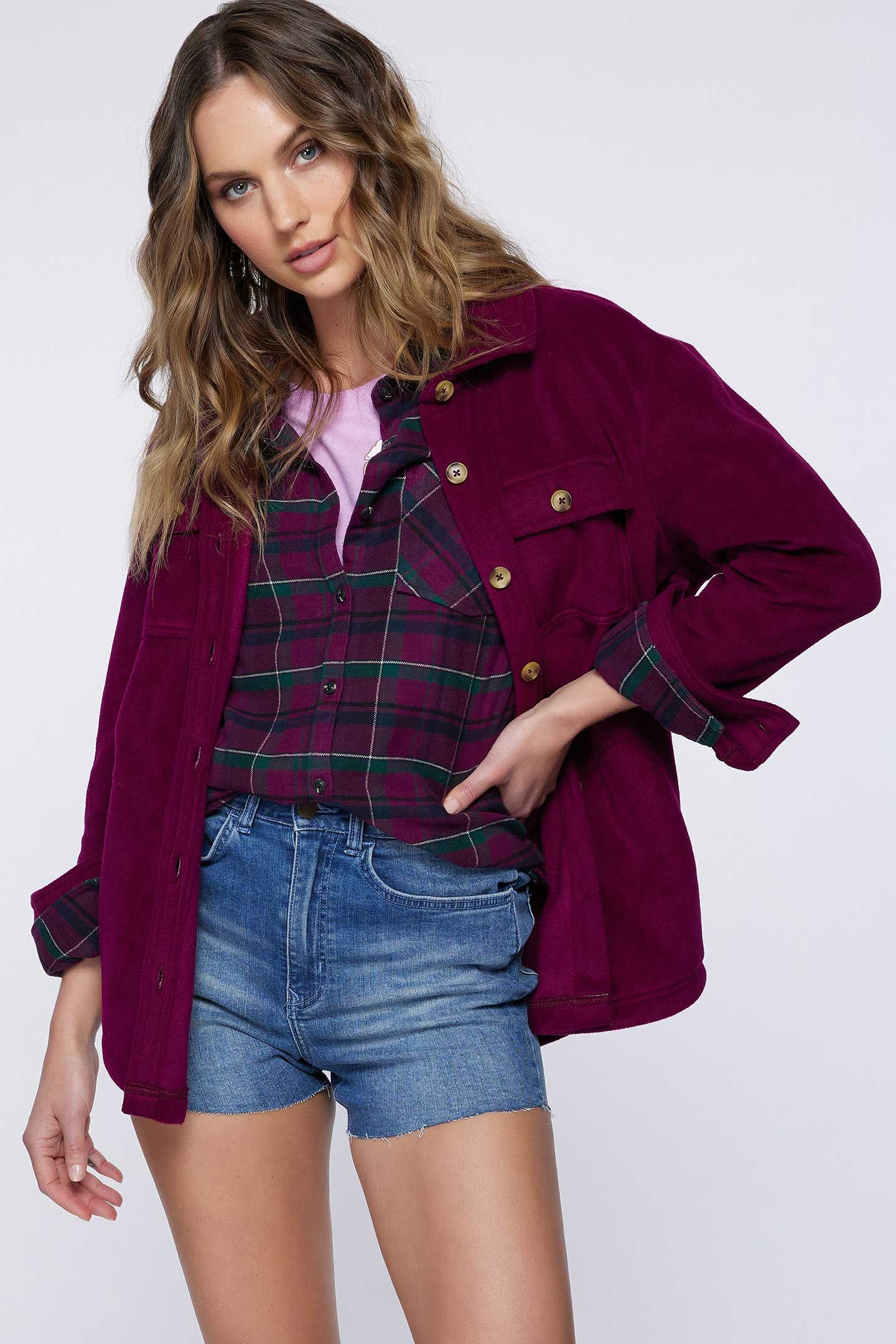 COLLINS SOLID SUPERFLEECE SHIRT JACKET sold by O'Neill product image thumbnail 4