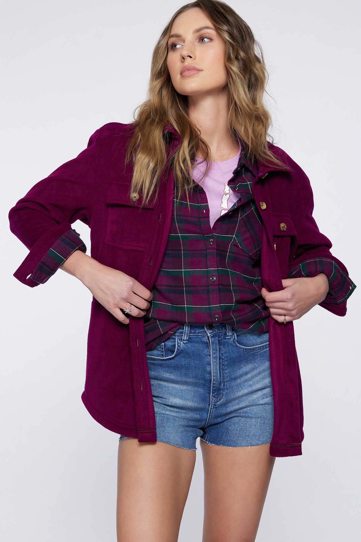 COLLINS SOLID SUPERFLEECE SHIRT JACKET sold by O'Neill product image thumbnail 8