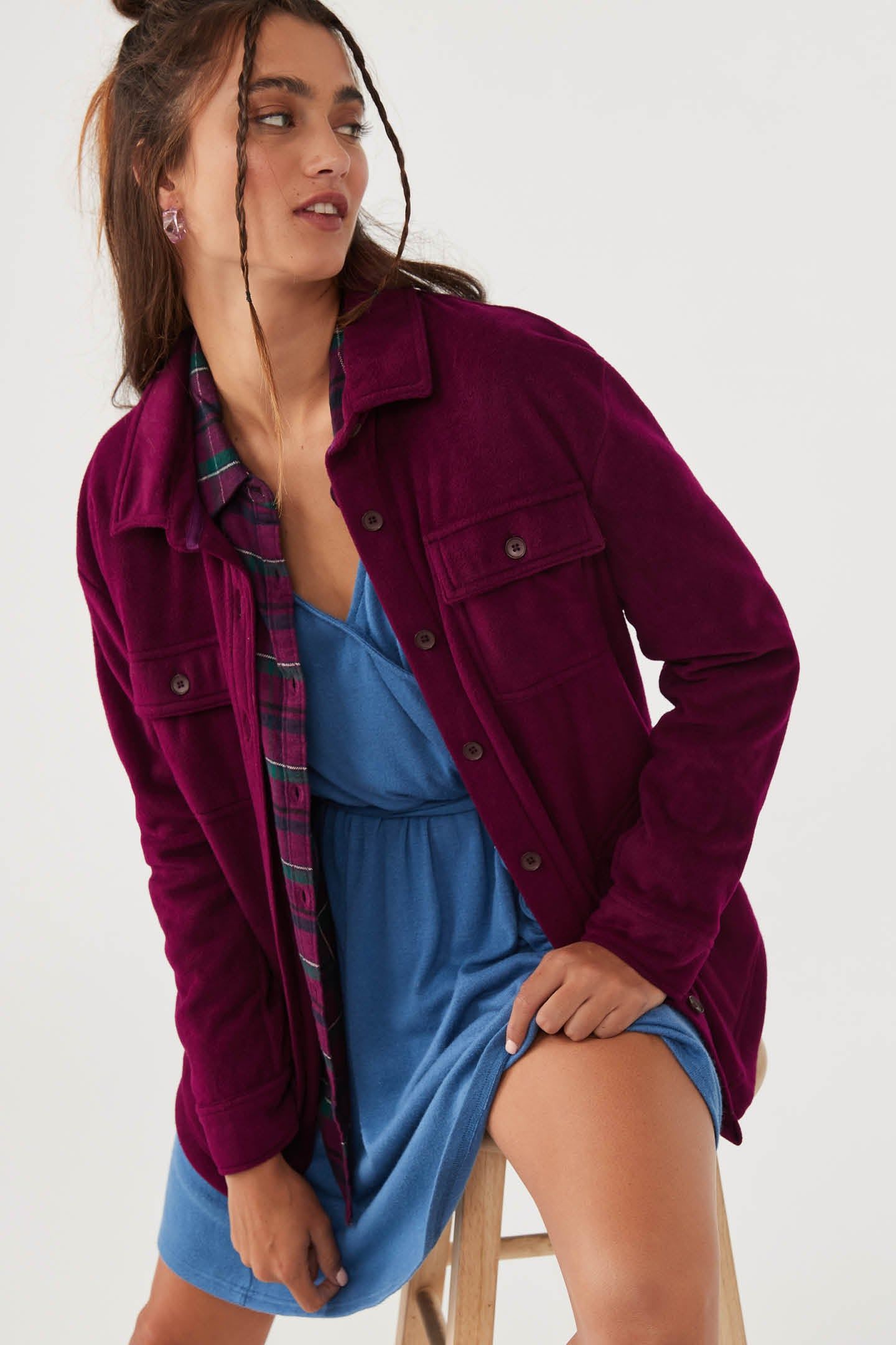 COLLINS SOLID SUPERFLEECE SHIRT JACKET sold by O'Neill