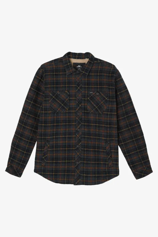 REDMOND FLANNEL HIGH PILE LINED JACKET sold by O'Neill