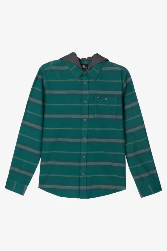 REDMOND HOOD FLANNEL LONG SLEEVE SHIRT sold by O'Neill