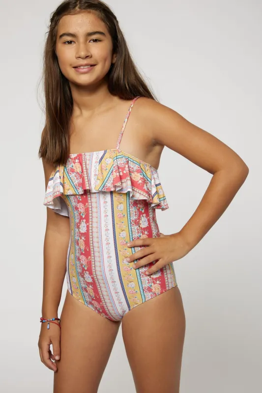 GIRL'S STELLA RUFFLE ONE PIECE sold by O'Neill