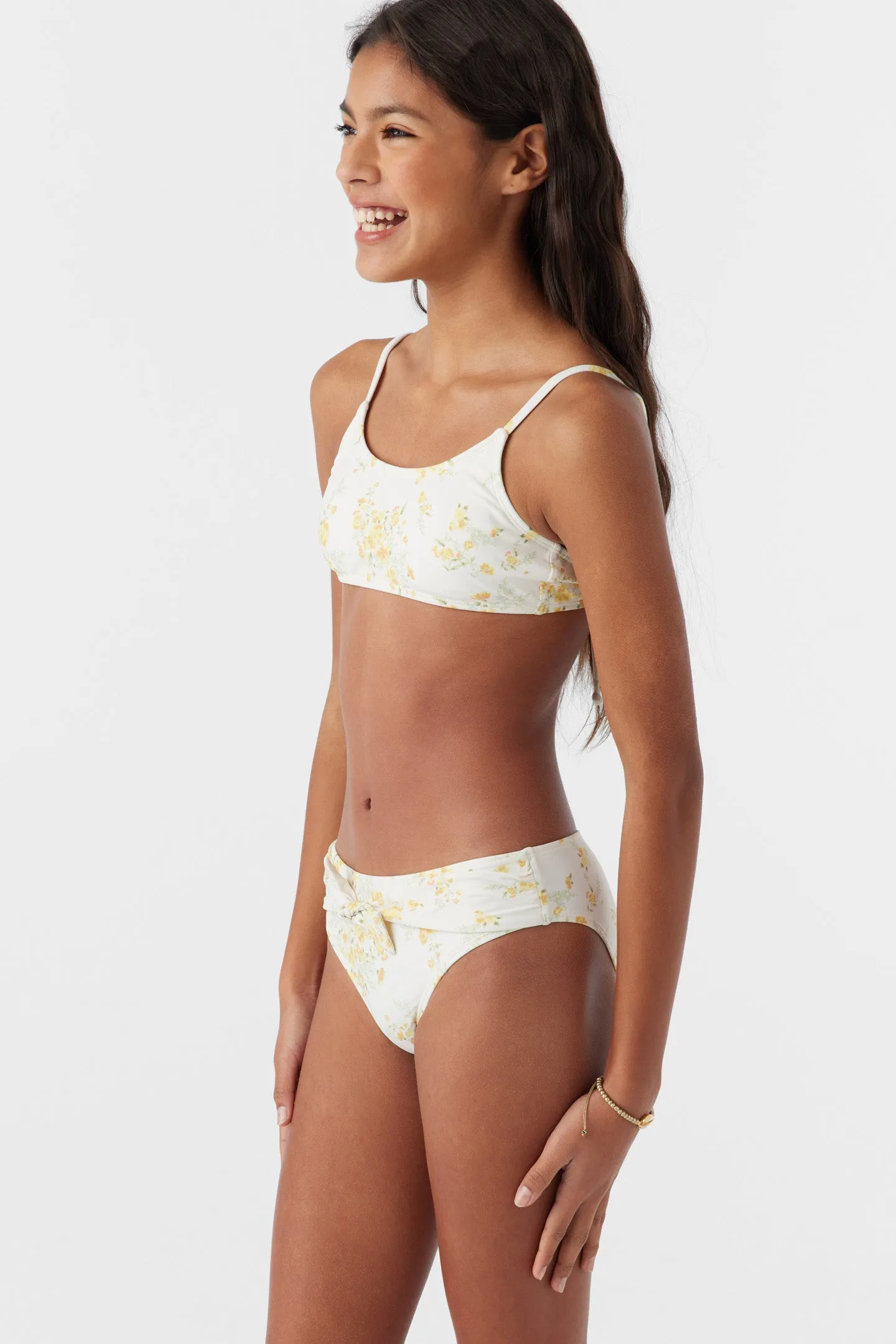 GIRL'S TATIANNA FLORAL TIE BACK BRALETTE SWIM SET sold by O'Neill product image thumbnail 4