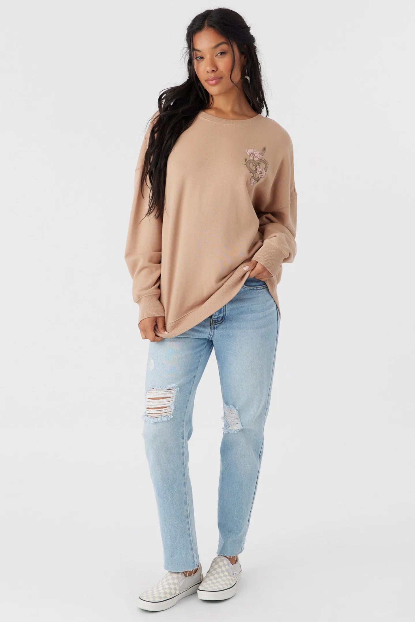 CHOICE CREWNECK OVERSIZED-FIT FLEECE PULLOVER sold by O'Neill product image thumbnail 3