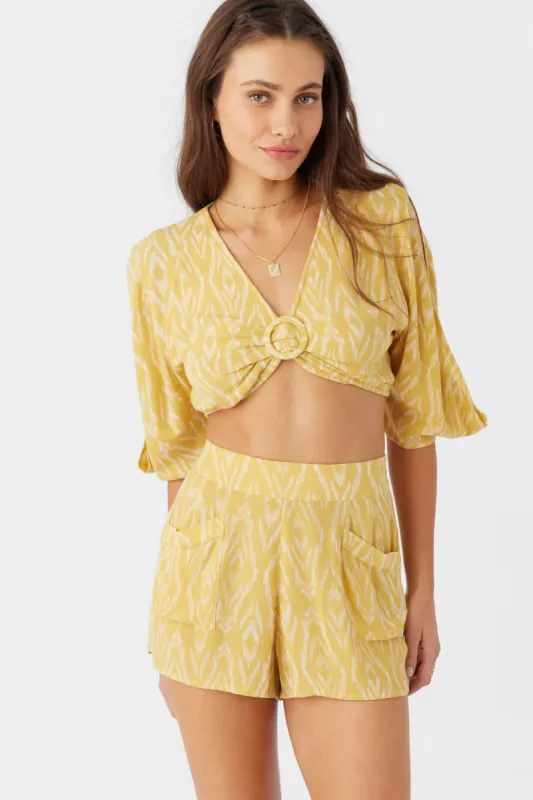 SYLAS ISABELLA IKAT CROP TOP sold by O'Neill