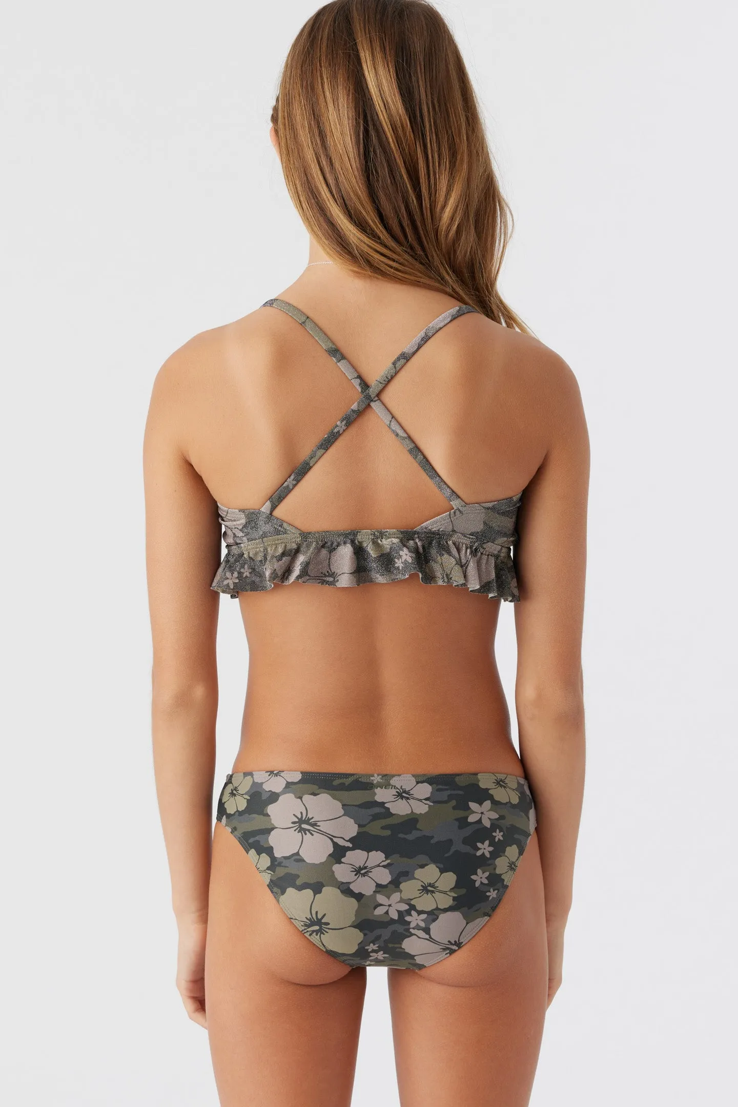 GIRL'S HIBISCUS CAMO PEPLUM TRI SET sold by O'Neill product image thumbnail 5