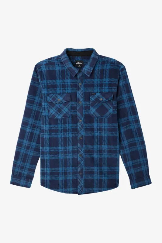 GLACIER PLAID SUPERFLEECE FLANNEL SHIRT sold by O'Neill