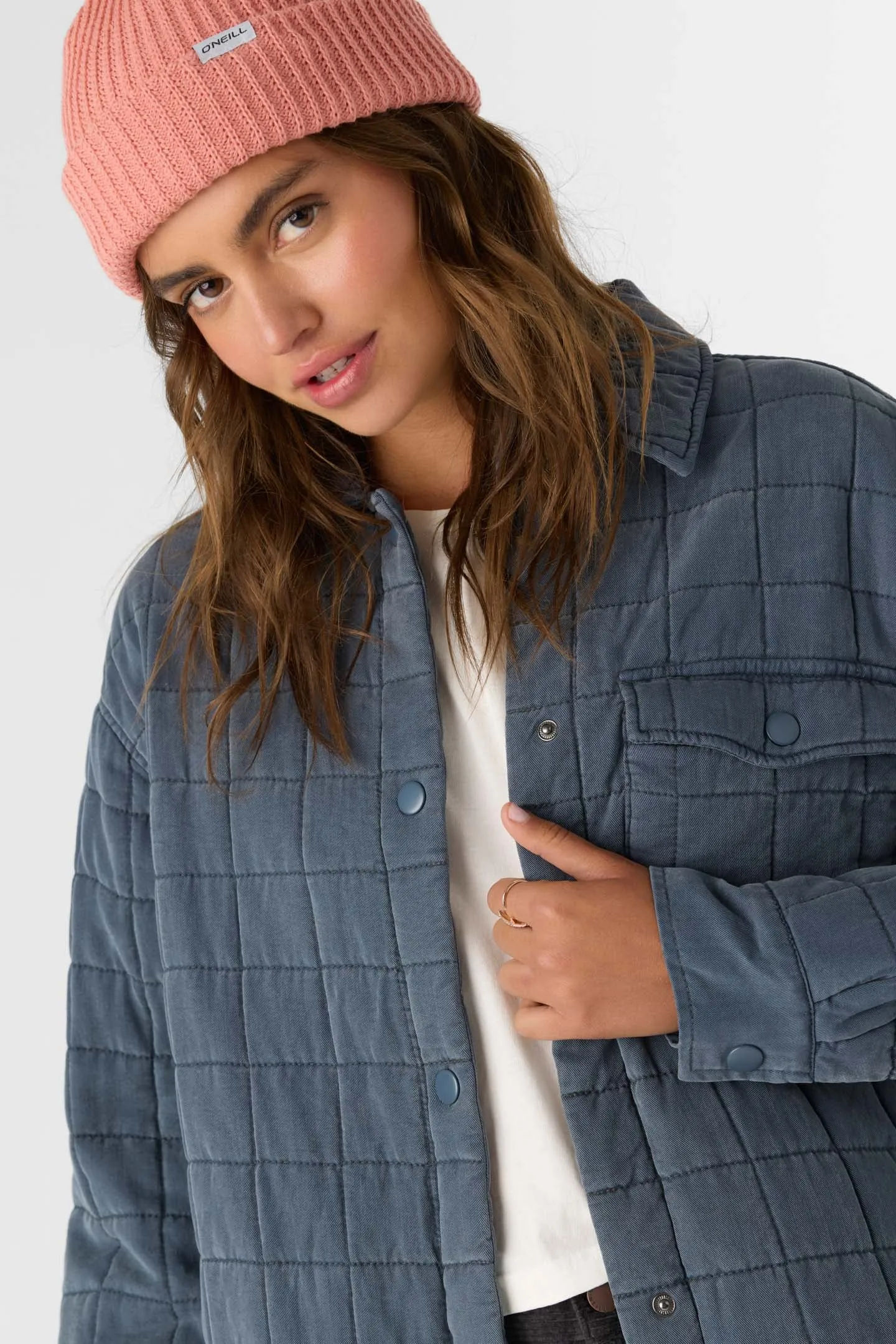 RYA QUILTED OVERSIZED FIT SNAP FRONT JACKET sold by O'Neill product image thumbnail 5