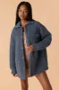 RYA QUILTED OVERSIZED FIT SNAP FRONT JACKET sold by O'Neill