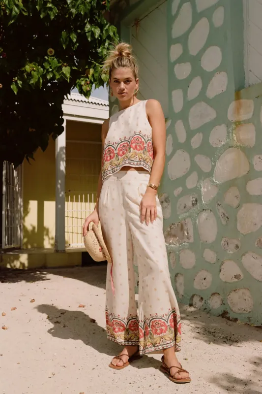 LACEY BORDER PRINT PANTS sold by O'Neill