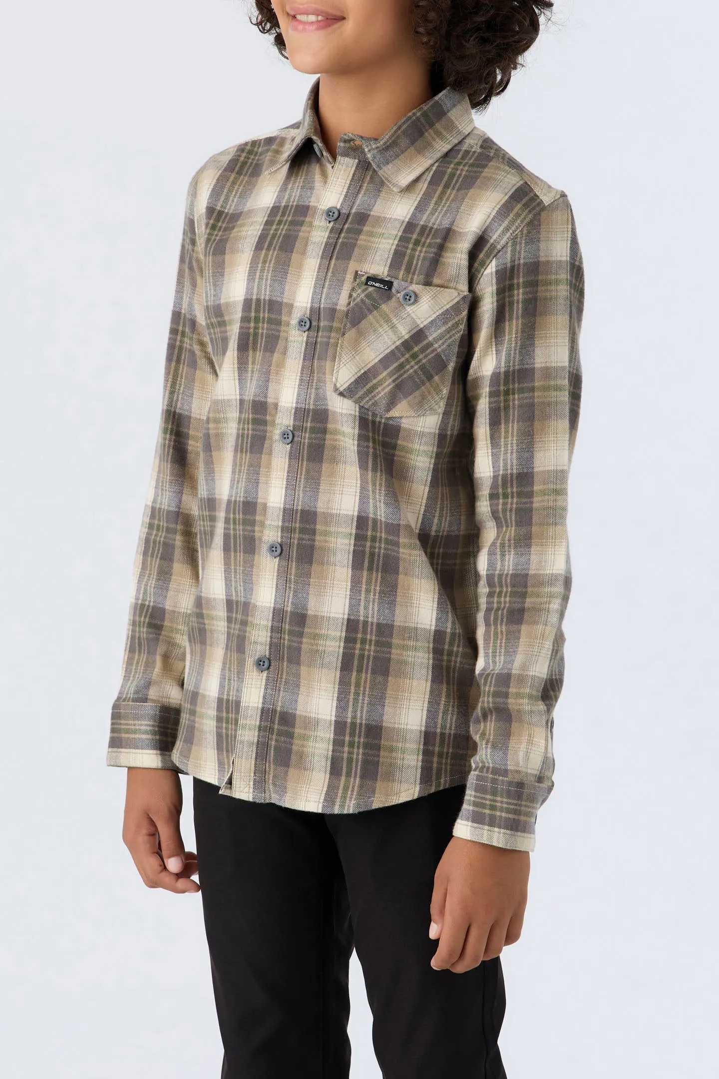BOY'S REDMOND PLAID STRETCH FLANNEL SHIRT sold by O'Neill product image thumbnail 2