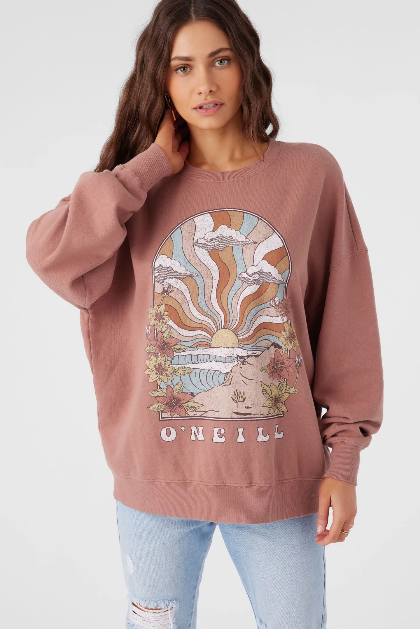 CHOICE CREW NECK OVERSIZED-FIT FLEECE PULLOVER sold by O'Neill product image thumbnail 2