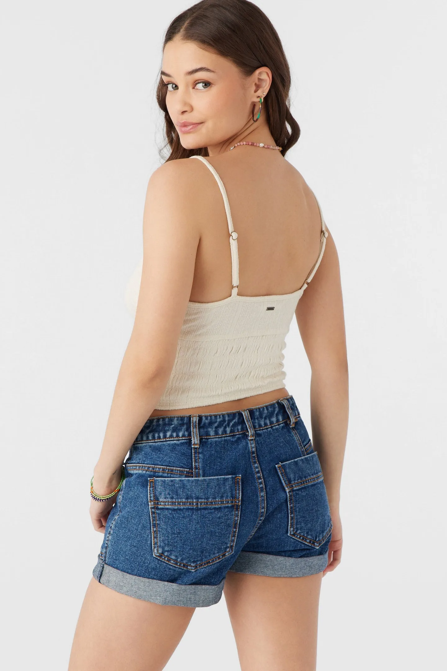 YULIANA KNIT CROP TANK TOP sold by O'Neill product image thumbnail 2