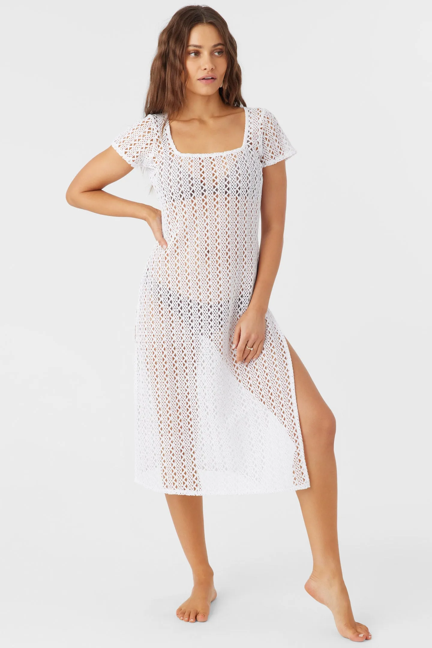 Nina Midi Crochet Lace Cover-Up Dress sold by O'Neill product image thumbnail 3