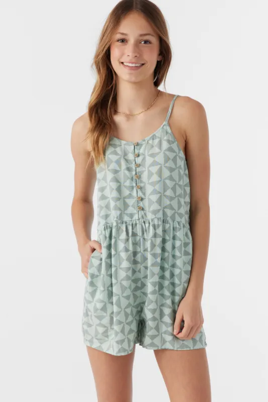 GIRL'S EMIKO AMOR GEO ROMPER sold by O'Neill