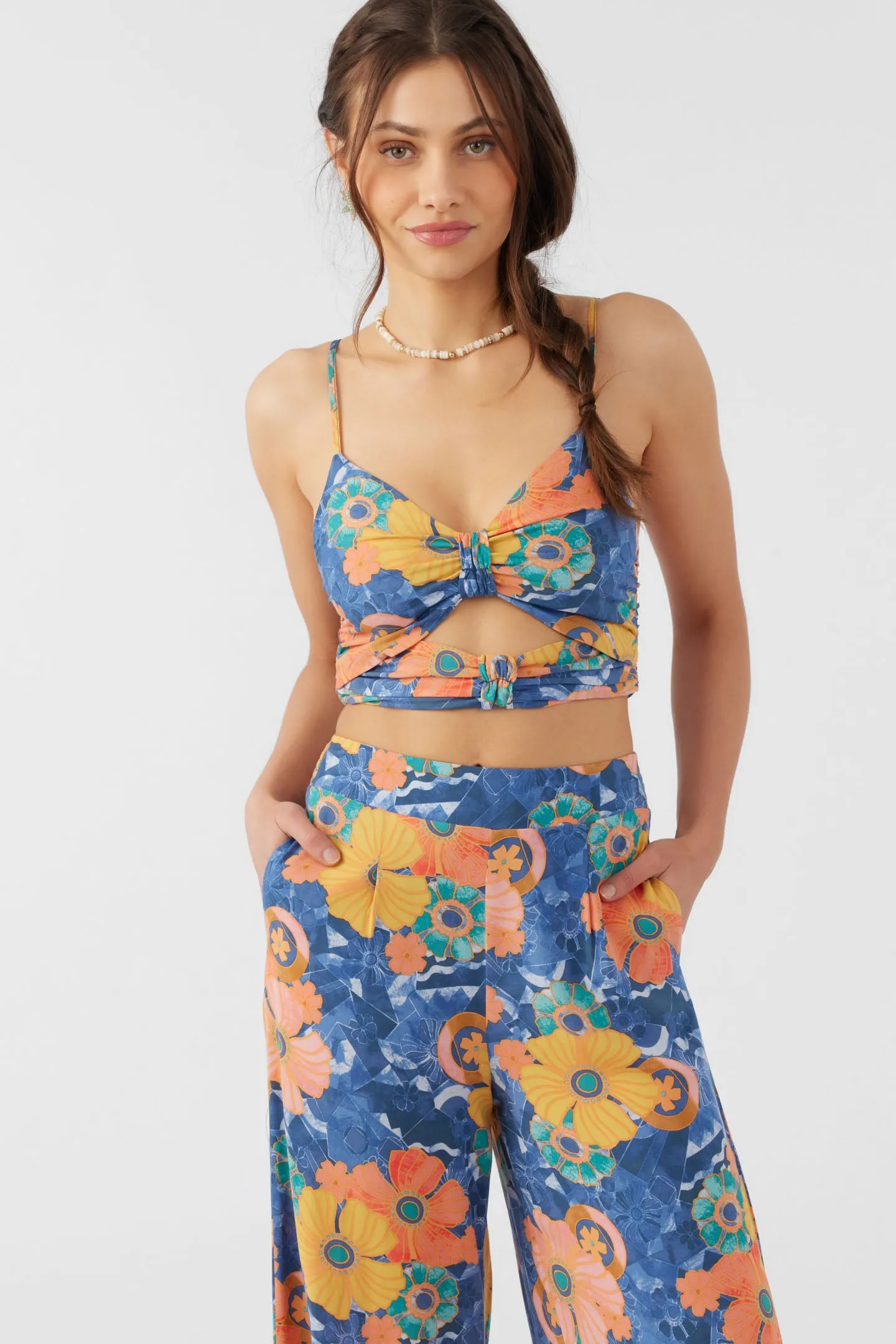 FARRAH JADIA FLORAL CROP TOP sold by O'Neill