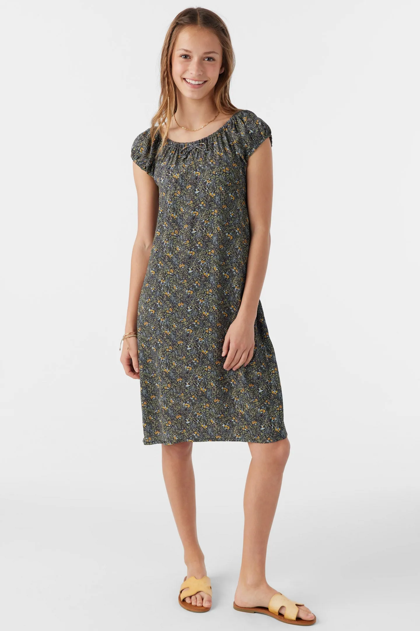 GIRL'S GEMMIE AVA DITSY MIDI DRESS sold by O'Neill product image thumbnail 3