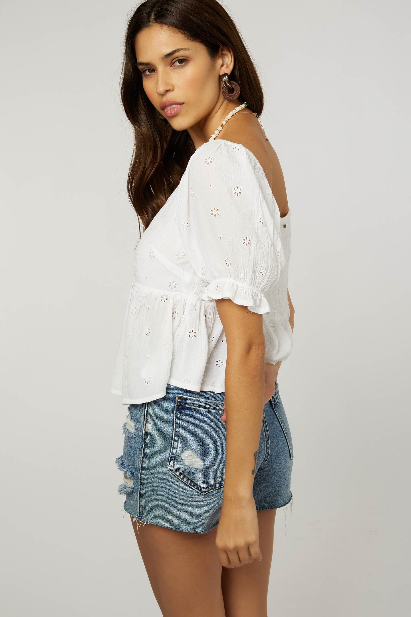 ISABEL EYELET TOP sold by O'Neill product image thumbnail 2