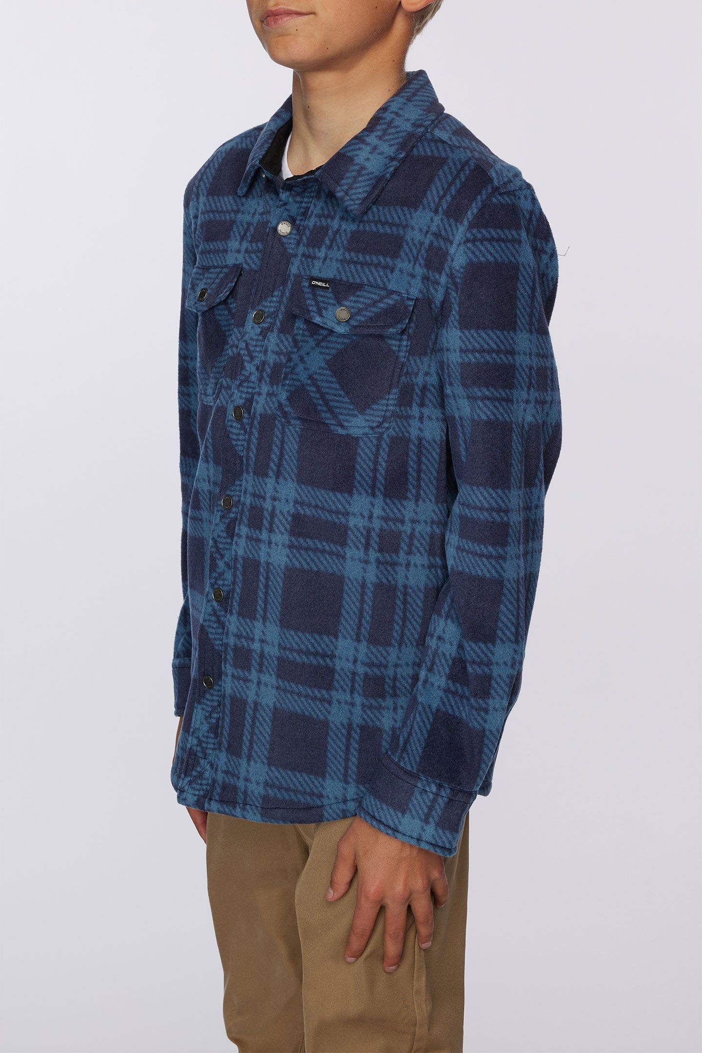 BOY'S GLACIER PLAID SUPERFLEECE FLANNEL SHIRT sold by O'Neill product image thumbnail 3