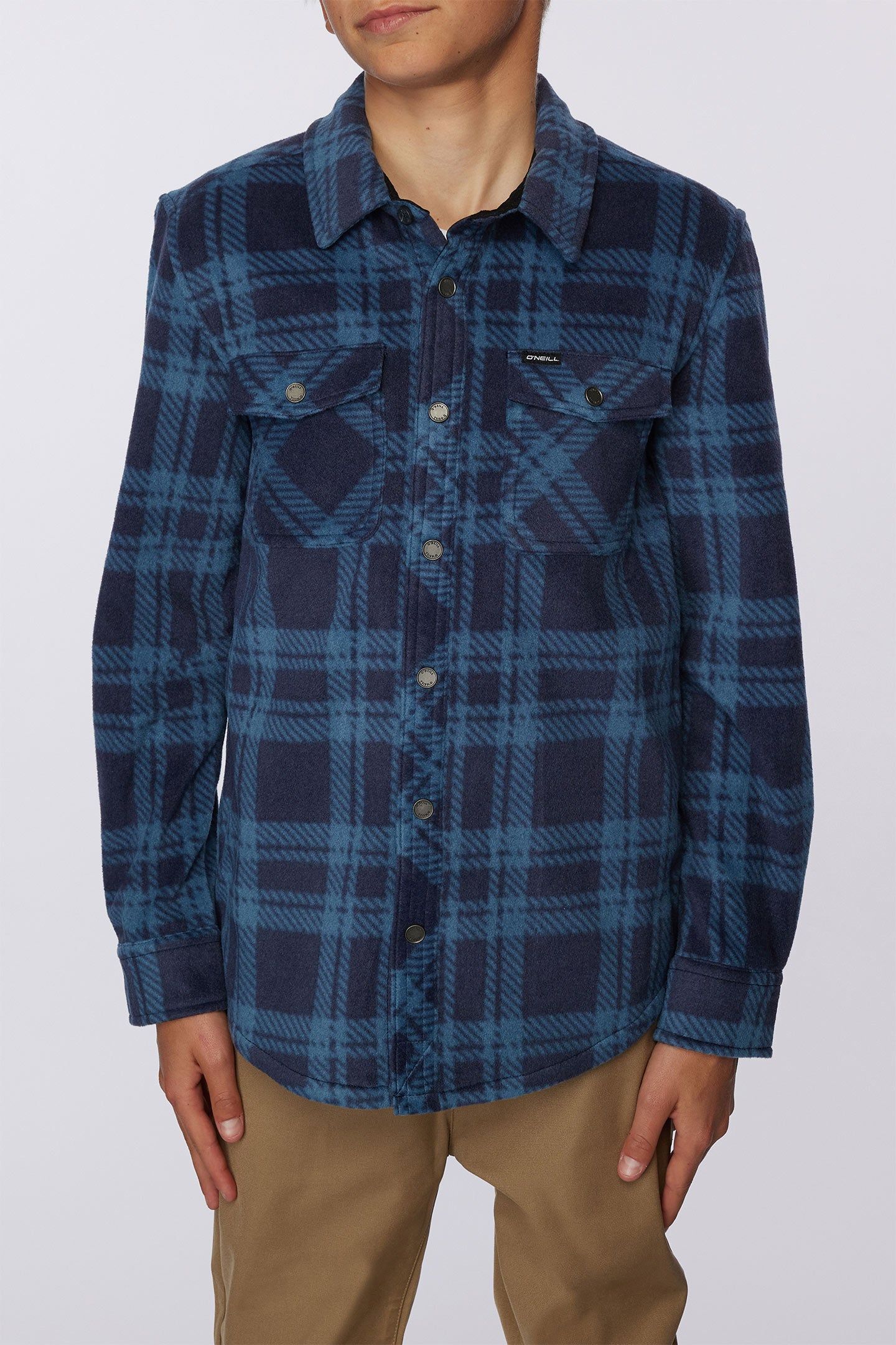 BOY'S GLACIER PLAID SUPERFLEECE FLANNEL SHIRT sold by O'Neill product image thumbnail 2