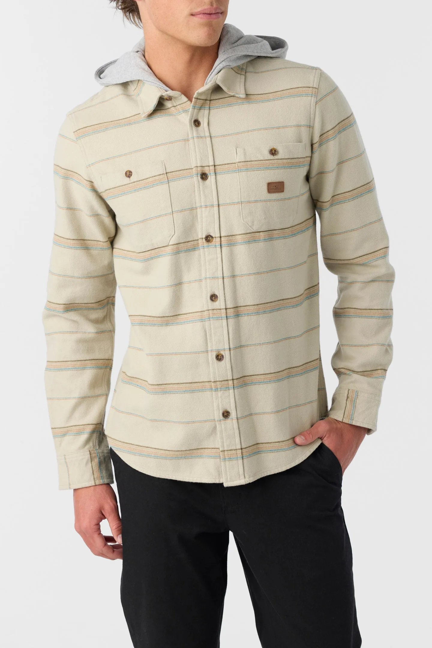LANDMARKED HOODED FLANNEL STANDARD FIT SHIRT sold by O'Neill product image thumbnail 3