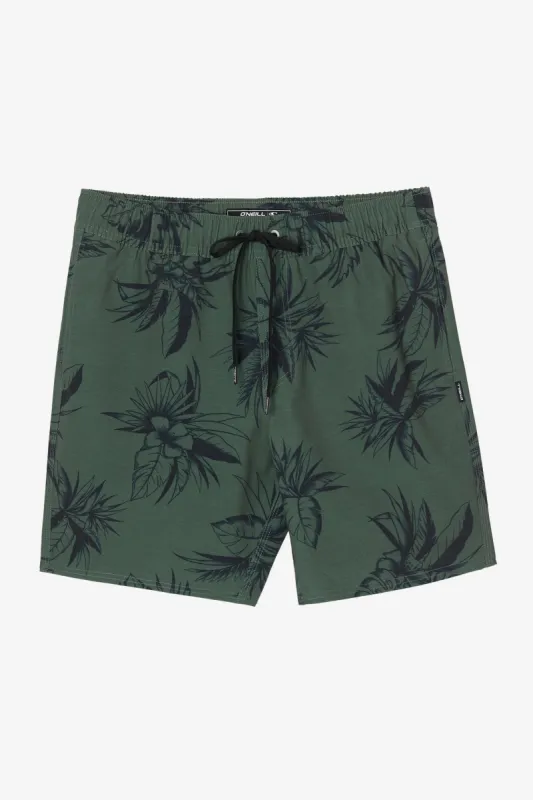 STOCKTON PRINT ELASTIC WAIST 18" HYBRID SHORTS sold by O'Neill
