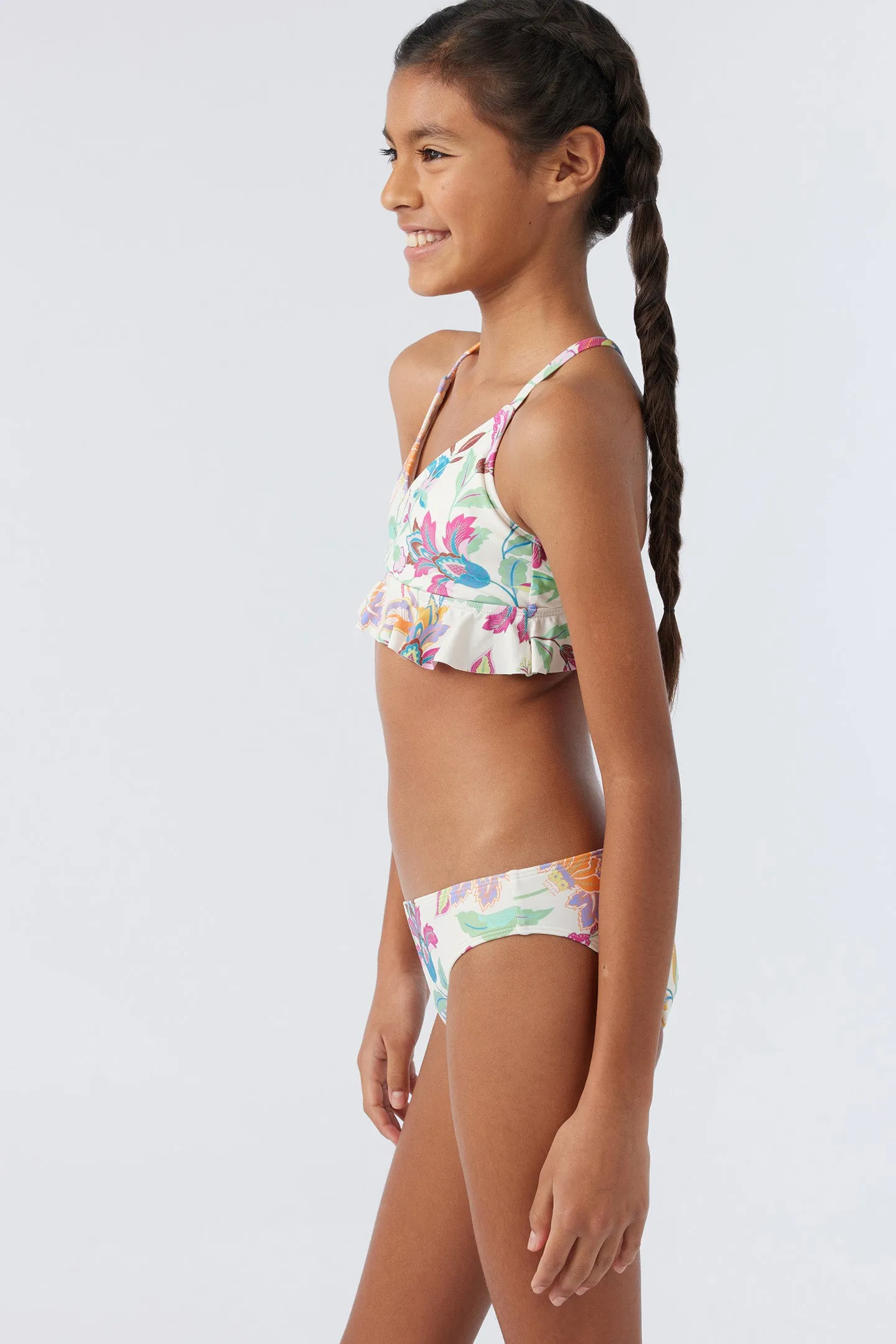 GIRL'S VILLA FLORAL PEPLUM TRI SWIM SET sold by O'Neill product image thumbnail 4