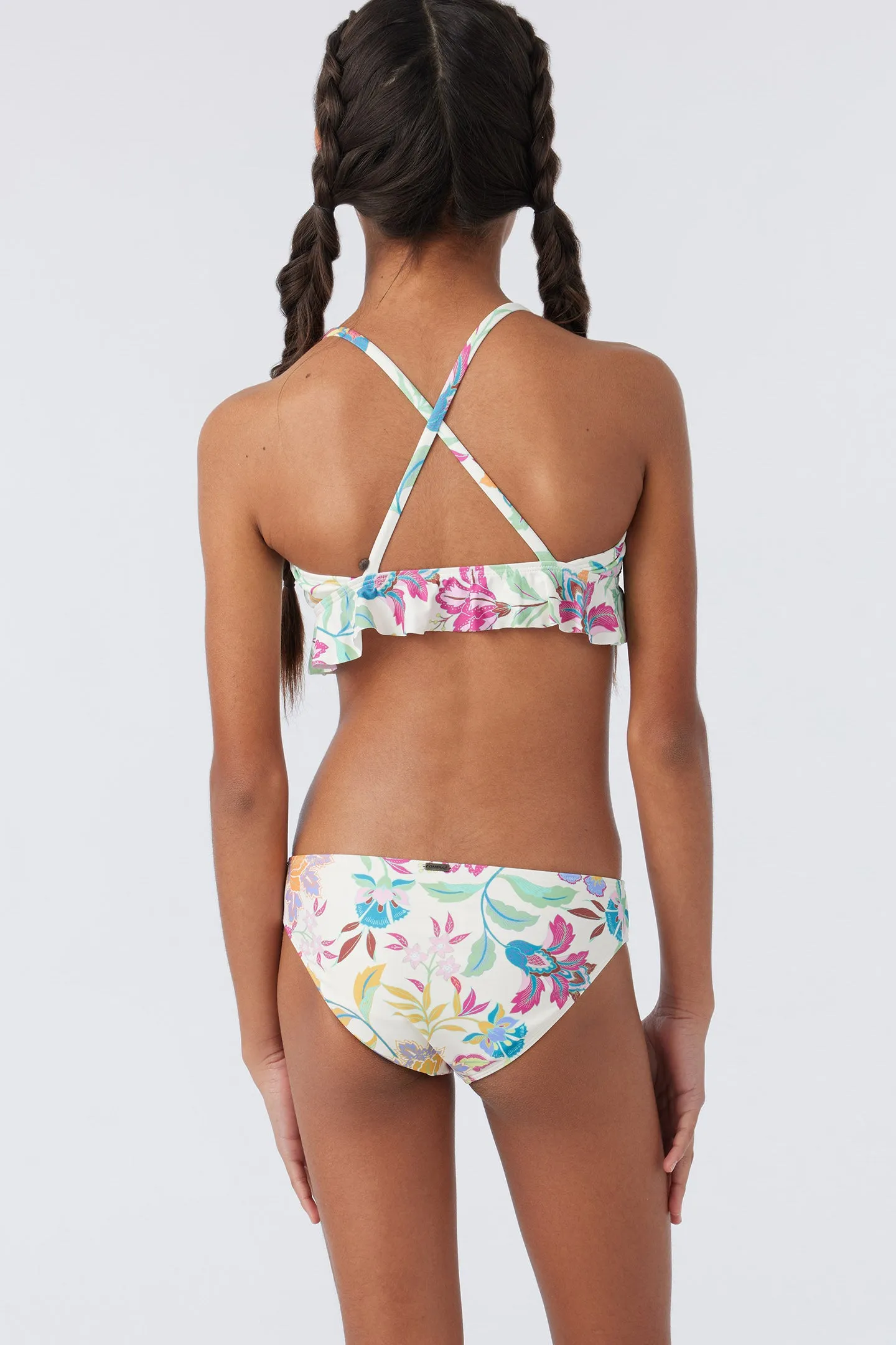 GIRL'S VILLA FLORAL PEPLUM TRI SWIM SET sold by O'Neill product image thumbnail 2