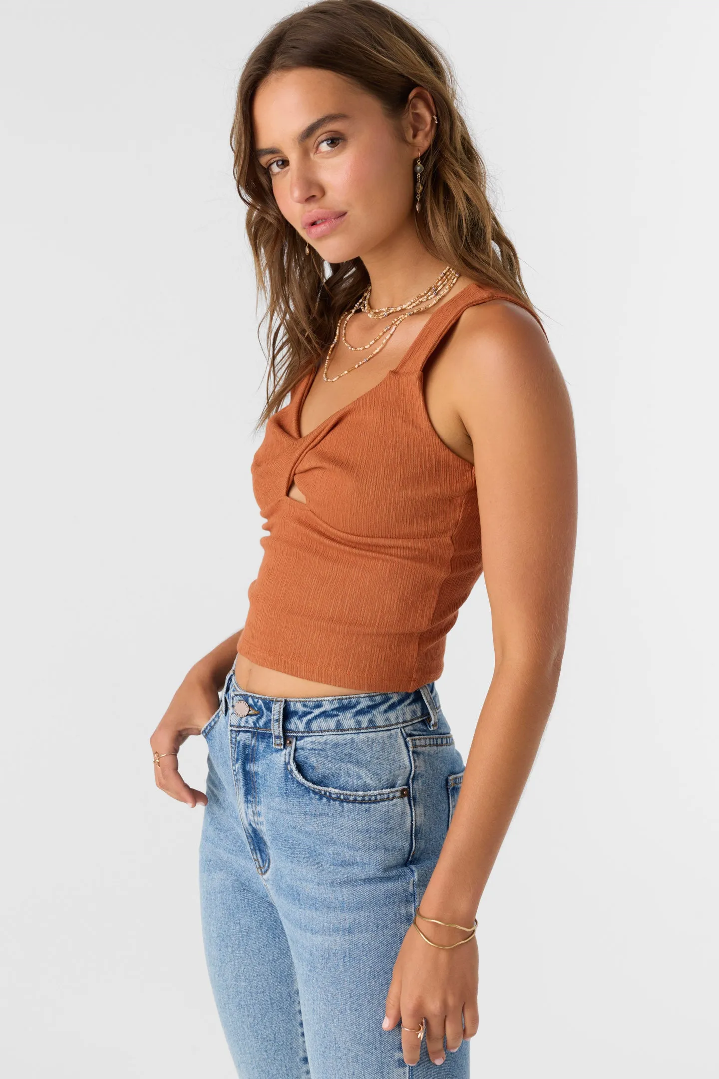 Jayde Twist Knit Tank Top sold by O'Neill product image thumbnail 5