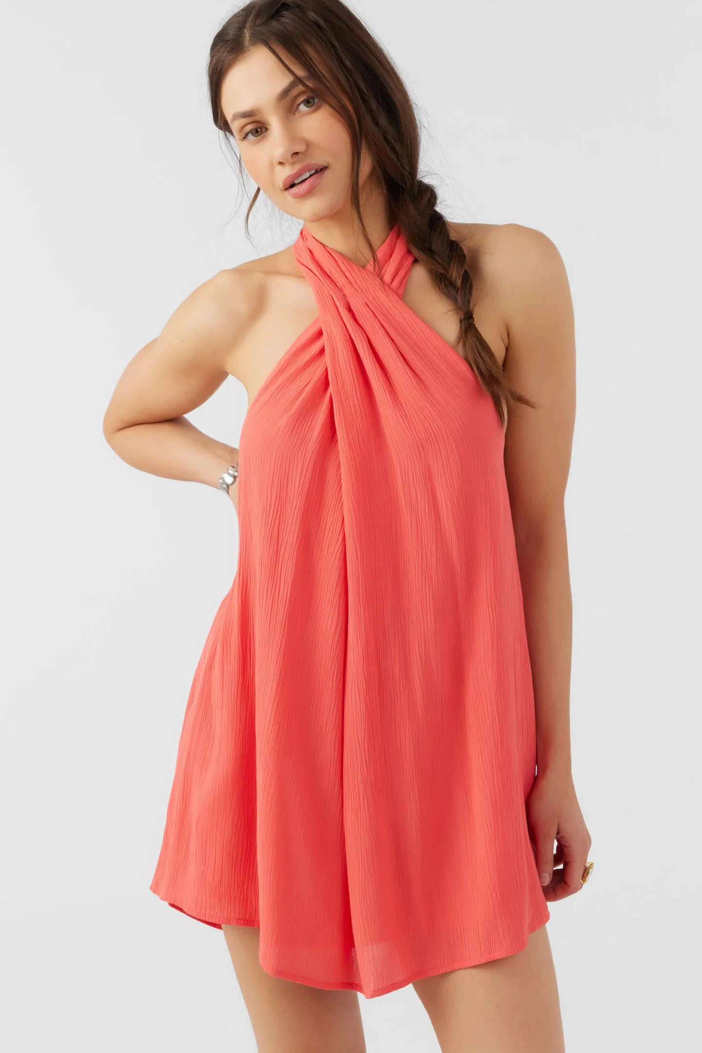 NAIMA SOLID HALTER DRESS sold by O'Neill product image thumbnail 5