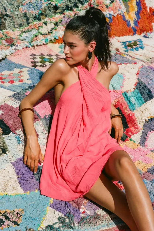 NAIMA SOLID HALTER DRESS sold by O'Neill